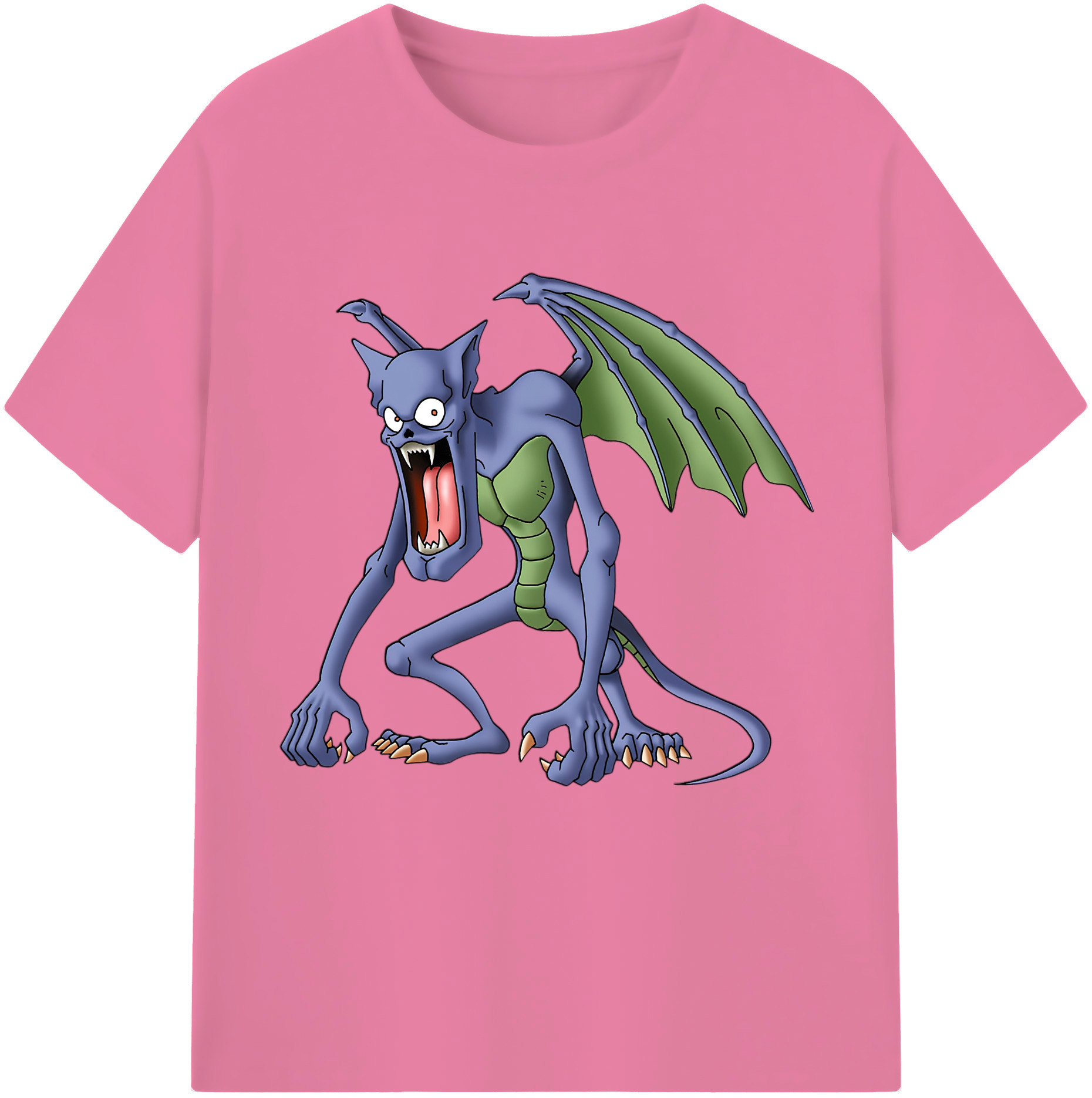（画像用） ドラゴンクエスト Doragon Kuesuto Dragon Quest 綿100％半袖Tシャツ（フロントプリント）